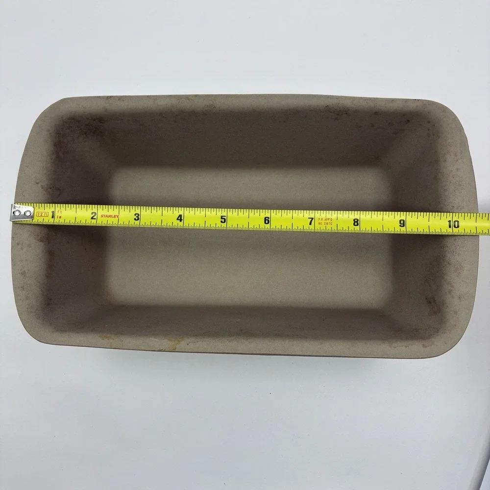 Pampered Chef Stoneware Loaf Meatloaf Baking Bread Pan #1417 Family Heritage
